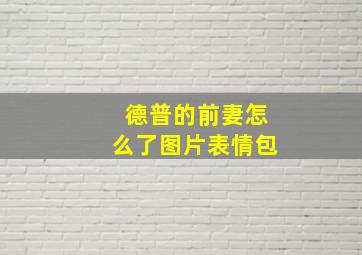 德普的前妻怎么了图片表情包