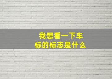 我想看一下车标的标志是什么