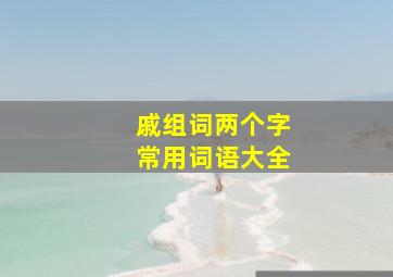 戚组词两个字常用词语大全