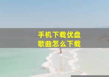 手机下载优盘歌曲怎么下载