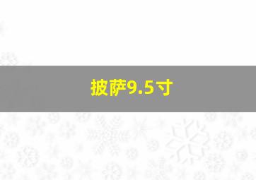 披萨9.5寸