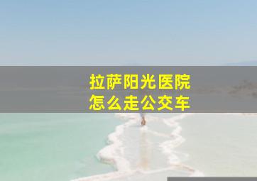 拉萨阳光医院怎么走公交车