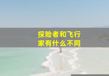 探险者和飞行家有什么不同