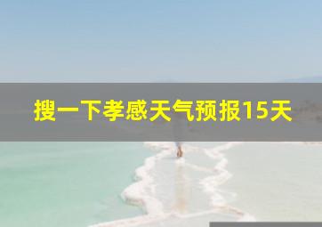 搜一下孝感天气预报15天