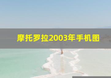 摩托罗拉2003年手机图