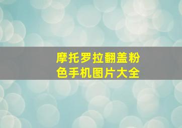 摩托罗拉翻盖粉色手机图片大全