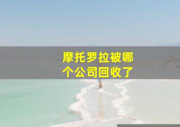 摩托罗拉被哪个公司回收了