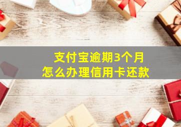 支付宝逾期3个月怎么办理信用卡还款