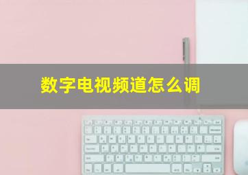 数字电视频道怎么调