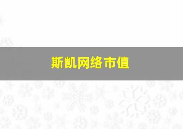 斯凯网络市值