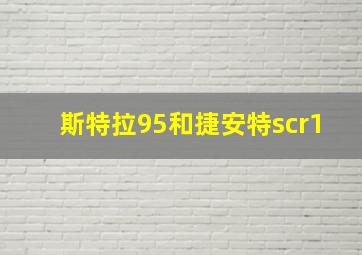 斯特拉95和捷安特scr1