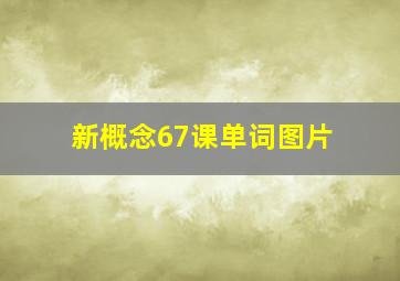 新概念67课单词图片