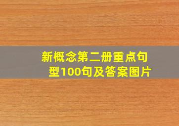 新概念第二册重点句型100句及答案图片