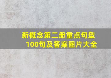 新概念第二册重点句型100句及答案图片大全