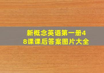 新概念英语第一册48课课后答案图片大全