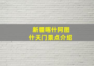 新疆喀什阿图什天门景点介绍