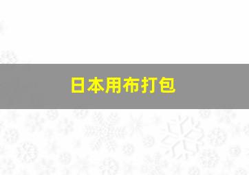 日本用布打包