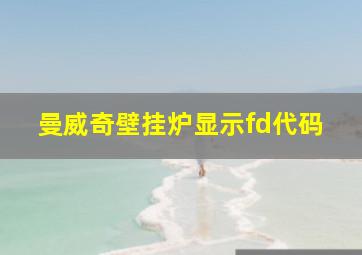 曼威奇壁挂炉显示fd代码