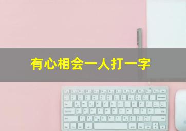 有心相会一人打一字