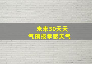 未来30天天气预报孝感天气