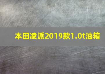 本田凌派2019款1.0t油箱