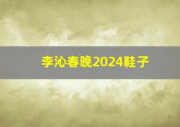 李沁春晚2024鞋子