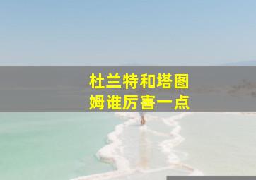 杜兰特和塔图姆谁厉害一点