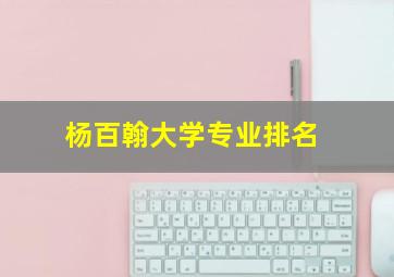 杨百翰大学专业排名