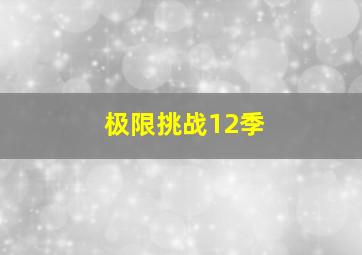 极限挑战12季