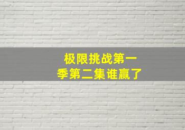 极限挑战第一季第二集谁赢了