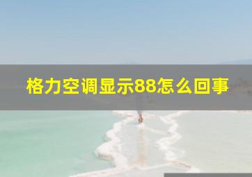 格力空调显示88怎么回事