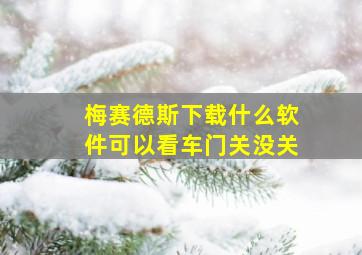 梅赛德斯下载什么软件可以看车门关没关