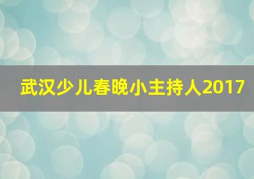 武汉少儿春晚小主持人2017