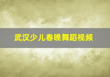 武汉少儿春晚舞蹈视频