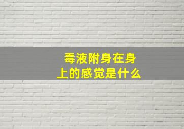 毒液附身在身上的感觉是什么