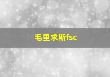 毛里求斯fsc