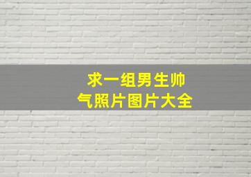 求一组男生帅气照片图片大全