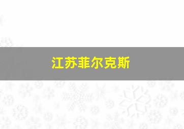 江苏菲尔克斯