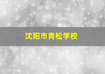 沈阳市青松学校