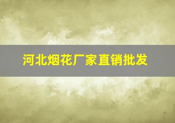 河北烟花厂家直销批发