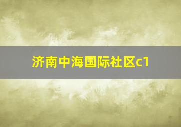 济南中海国际社区c1