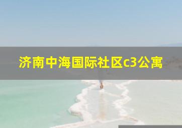 济南中海国际社区c3公寓