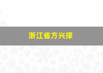 浙江省方兴撑