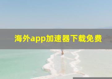 海外app加速器下载免费