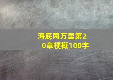 海底两万里第20章梗概100字