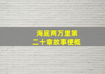 海底两万里第二十章故事梗概