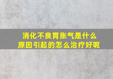 消化不良胃胀气是什么原因引起的怎么治疗好呢