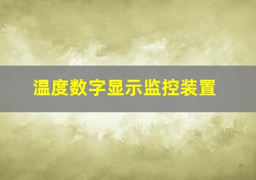 温度数字显示监控装置