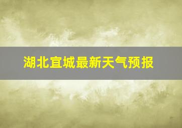 湖北宜城最新天气预报