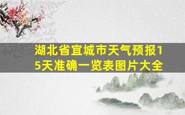 湖北省宜城市天气预报15天准确一览表图片大全